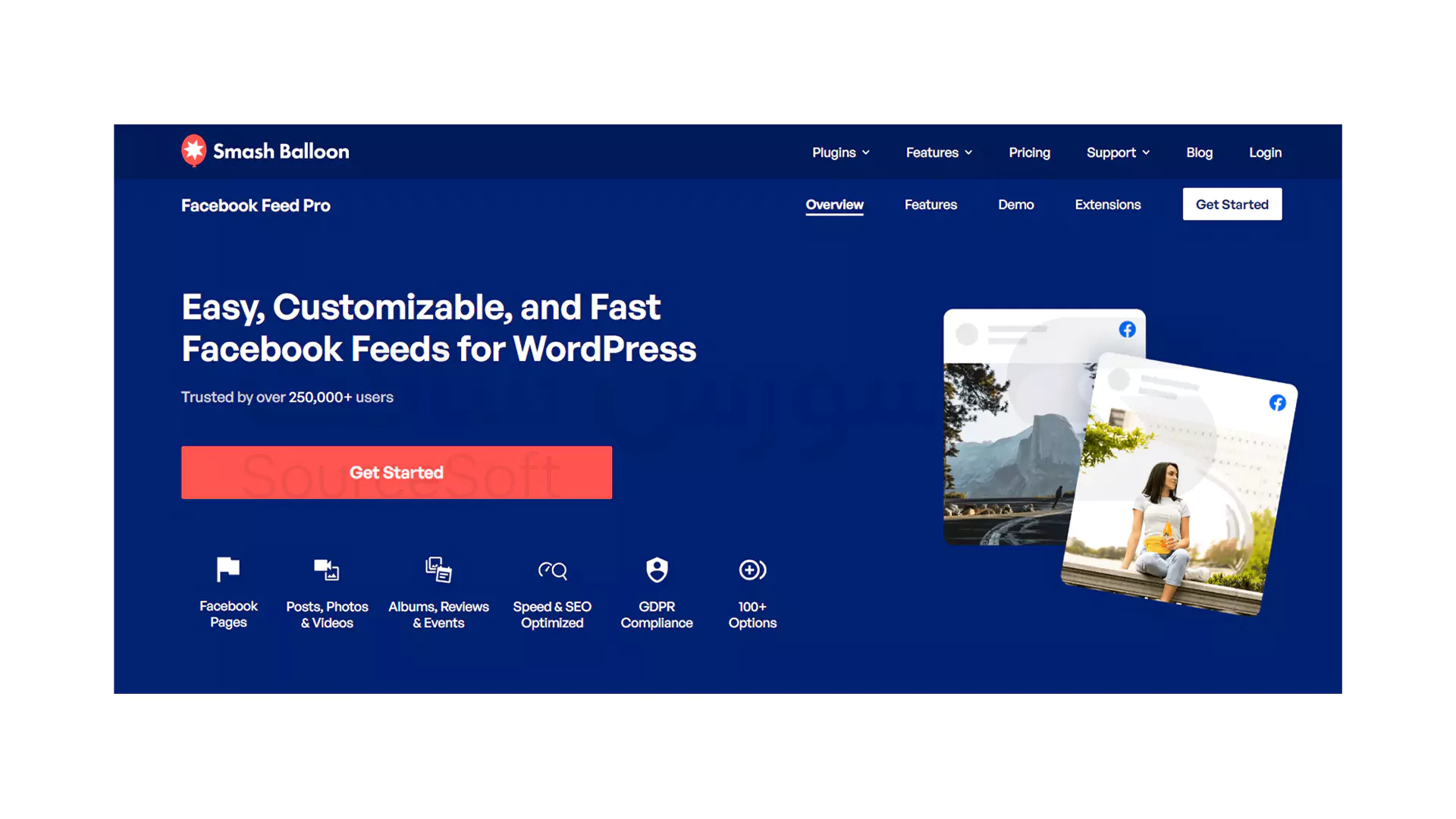 افزونه Smash Balloon Feed Facebook