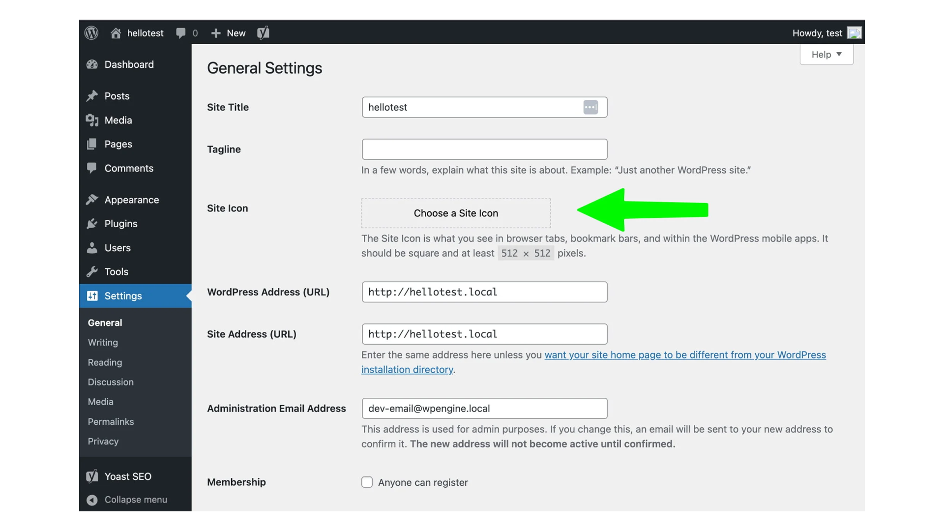 نحوه تغییر Favicon در وردپرس - 3