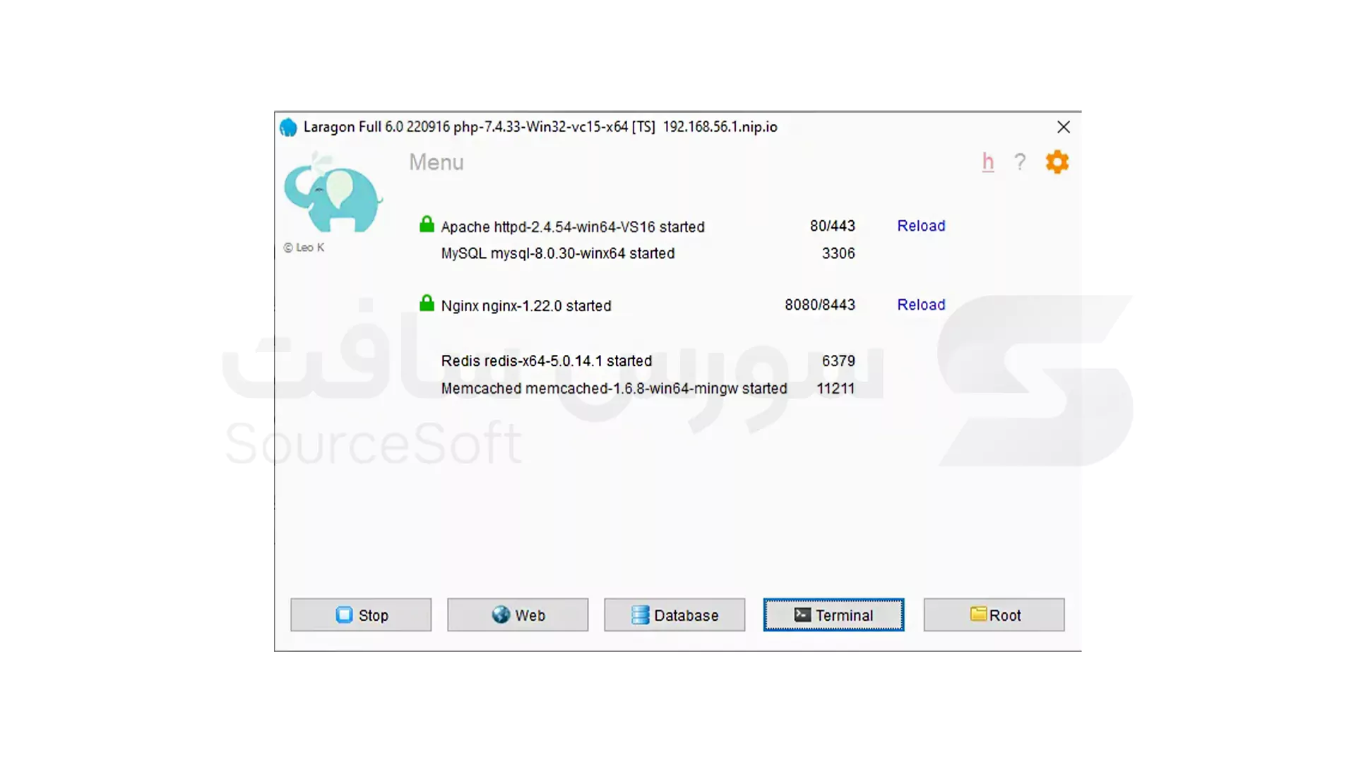 نصب Laragon در ویندوز برای توسعه سریع PHP و Laravel: مرحله 7