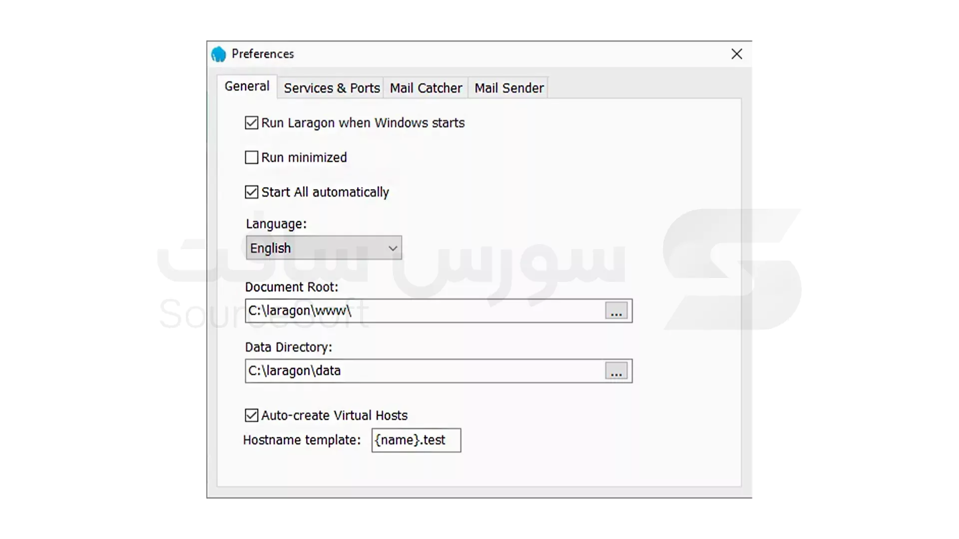 نصب Laragon در ویندوز برای توسعه سریع PHP و Laravel: مرحله 8