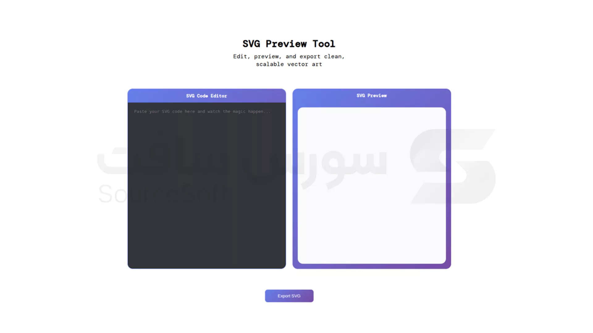 مراحل تصویری ایجاد یک نمایشگر SVG در HTML، CSS و جاوا اسکریپت