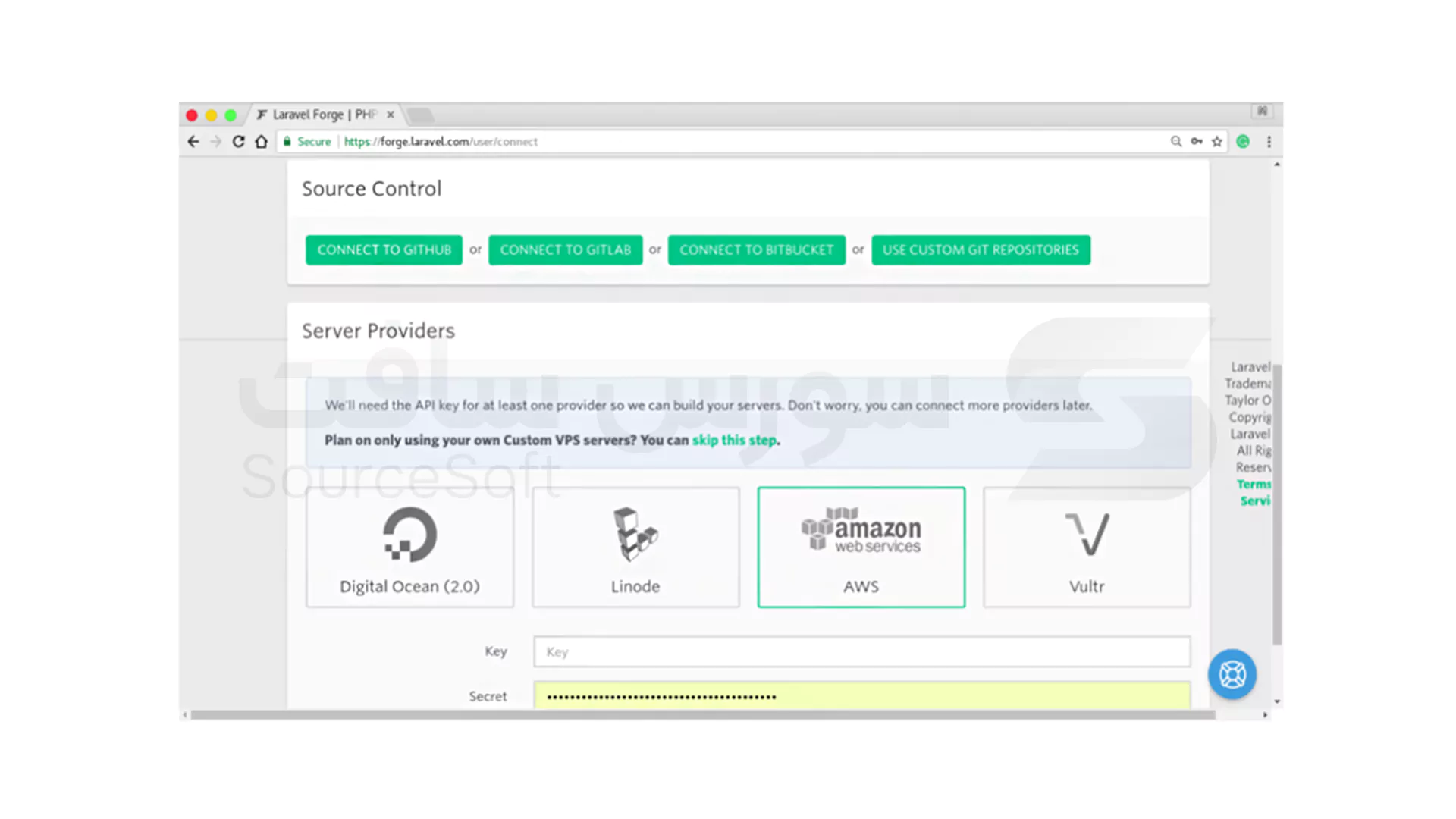 گسترش دادن برنامه های وب PHP با استفاده از Laravel Forge: مرحله اول