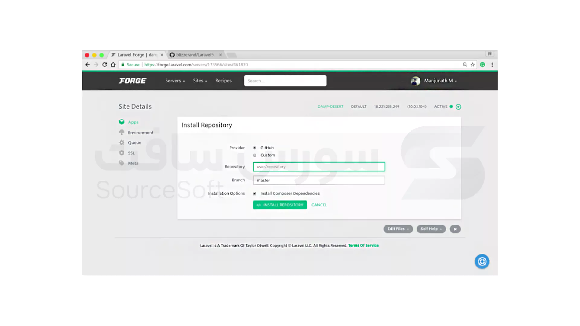 گسترش دادن برنامه های وب PHP با استفاده از Laravel Forge: مرحله هفتم