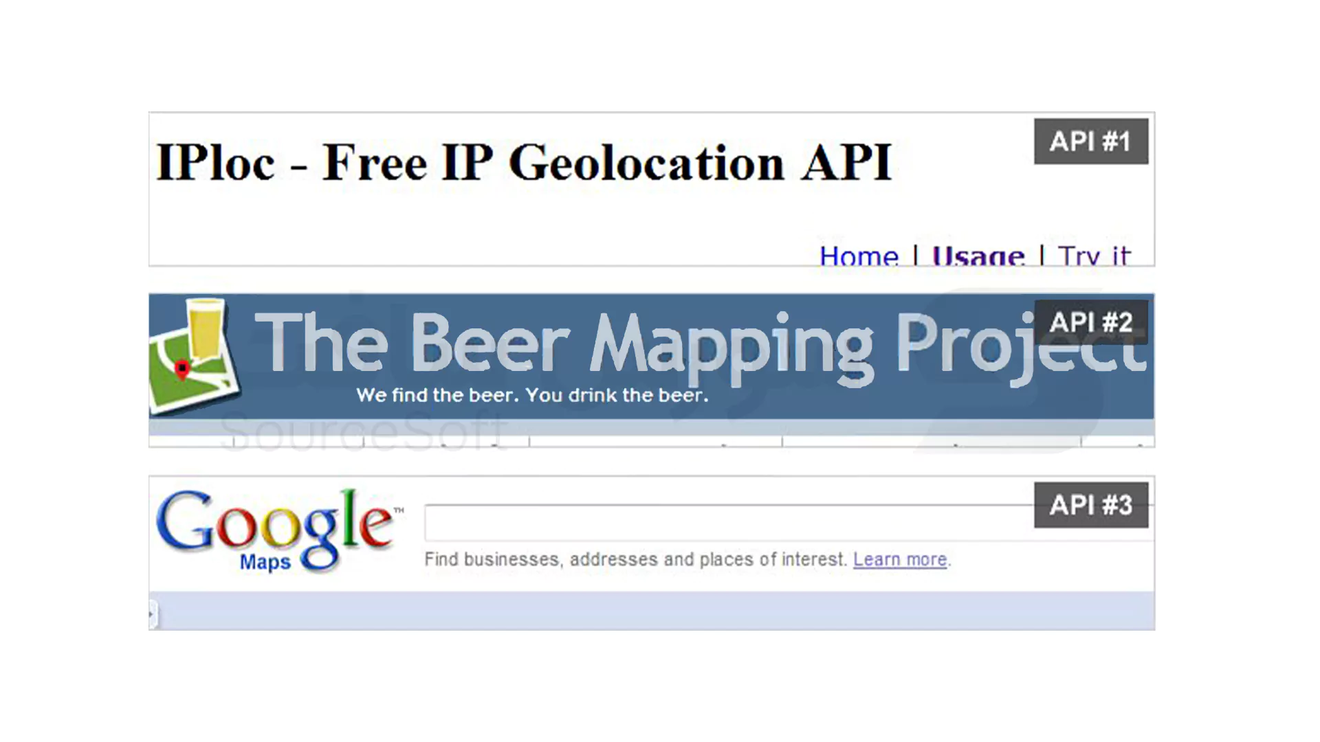 انتخاب APIهای مناسب با ایجاد Mashup با ترکیب 3 API مختلف