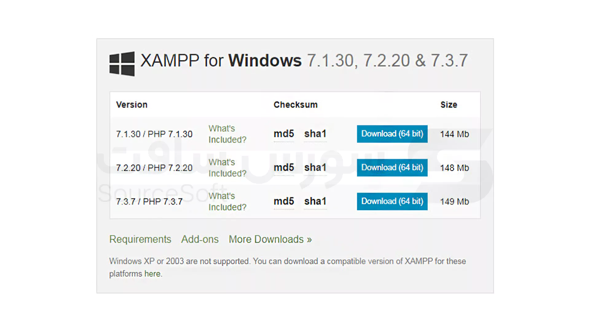آموزش نصب xampp در ویندوز 10: مراحل تصویری 2