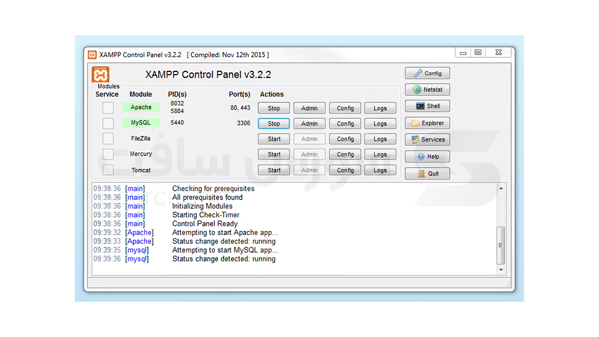 آموزش نصب xampp در ویندوز 10: مراحل تصویری 9