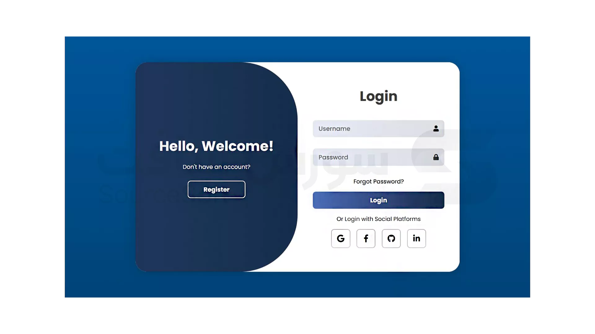 تصویر فرم ورود با سورس کد PHP